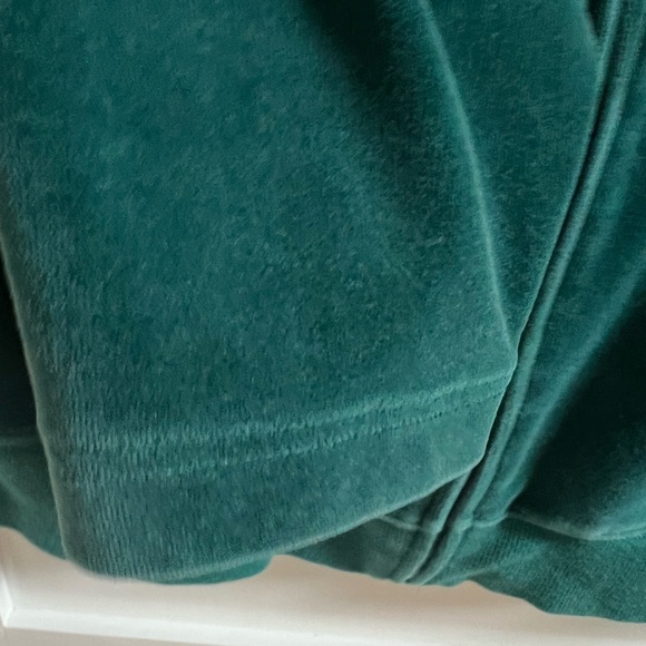 Bechamel Teal Velour Zipper Jacket L - Picture 9 of 16